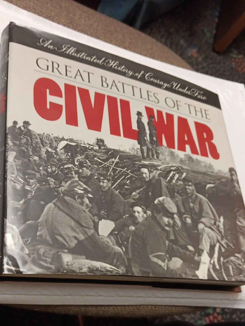 Great Battles of the Civil War Hardcover Book - Black & Red